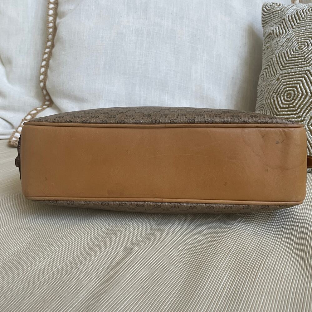 Gucci Vintage Micro GG Canvas Satchel | Web Stripe, Knight Charm Rare - Picture 16 of 16